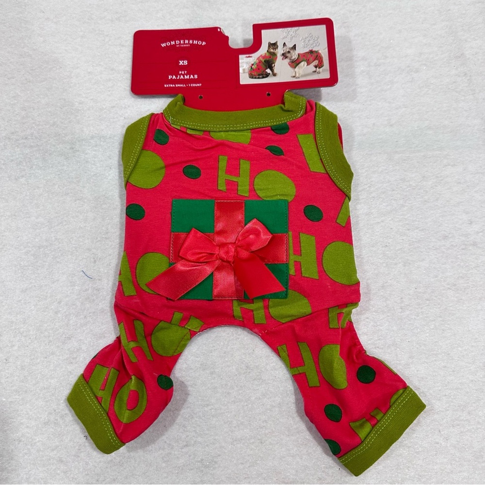 XS Pet Christmas Pajamas